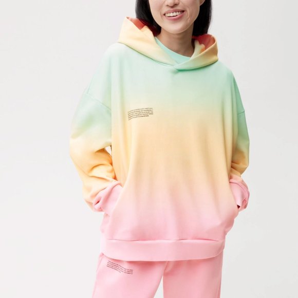 Pangaia Tops - Pangaia 365 Hoodie Sunset Pink Tie Dye Pastel Size Medium
